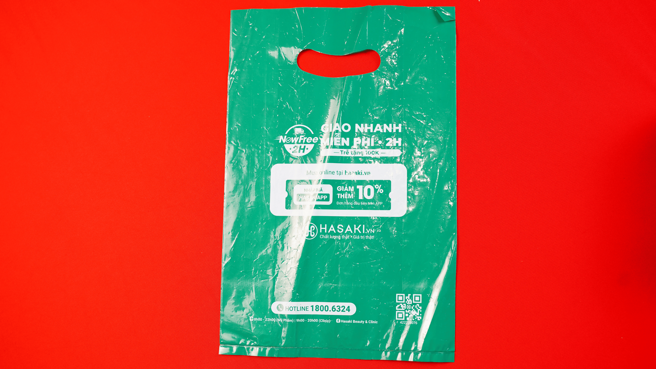 Bao PE màu, in 1 màu