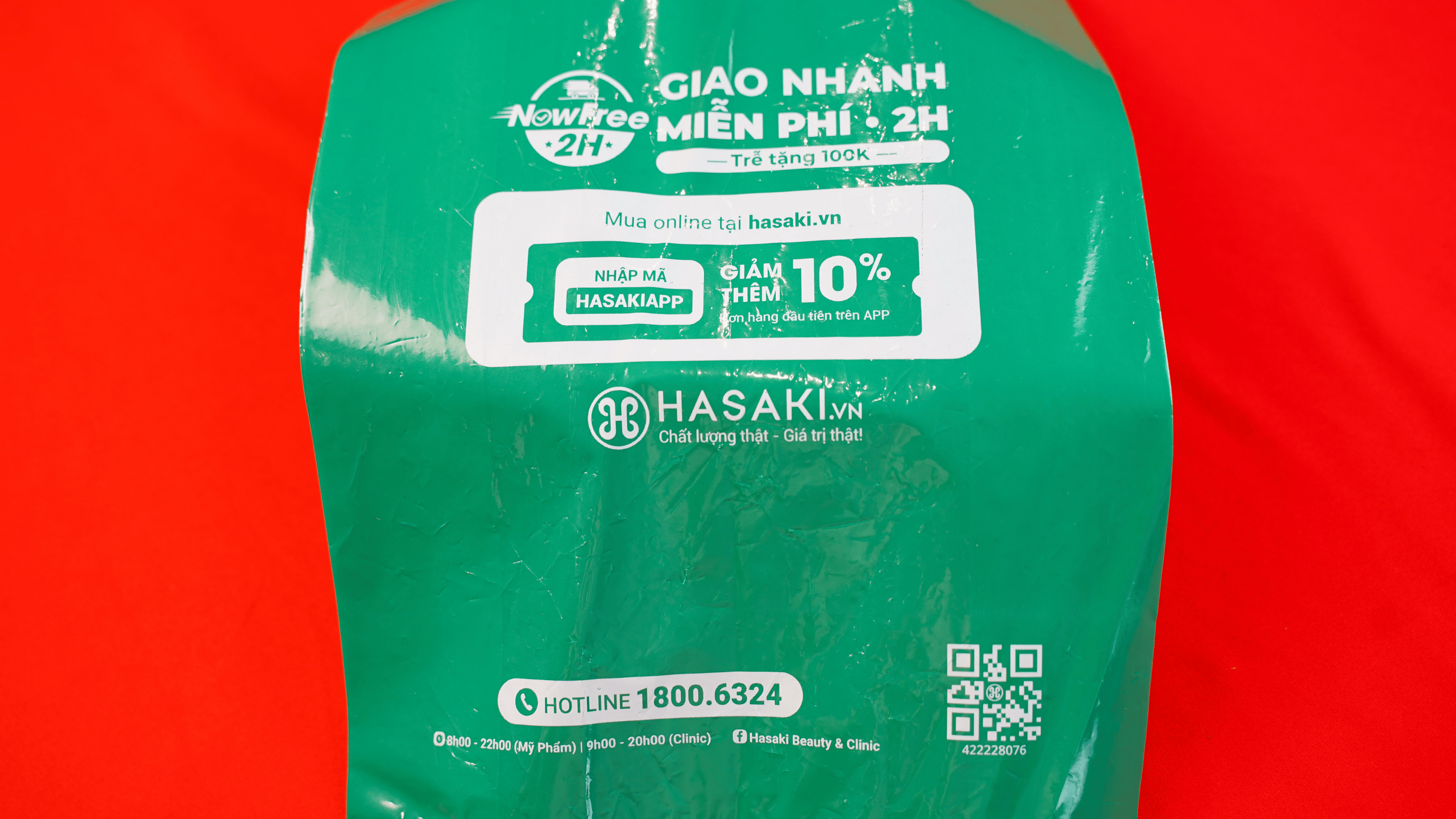 Bao PE Màu, In 1 Màu, Xếp Hông Có Quai Xách - Ảnh 2