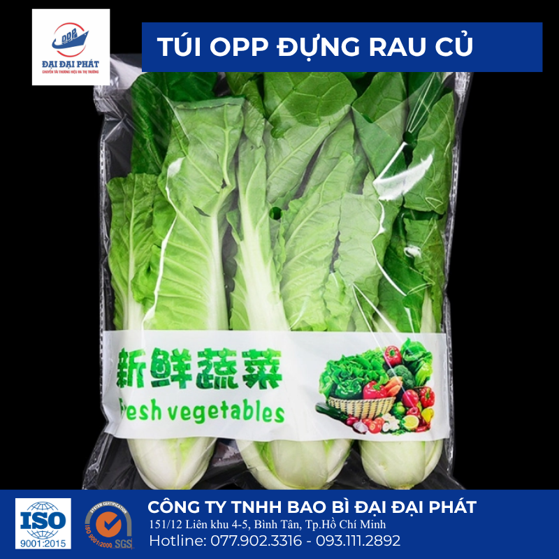 Túi OPP đựng rau Túi OPP