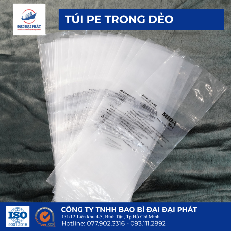Túi PE trong Túi PE trong dẻo Túi PE trong dẻo in màu