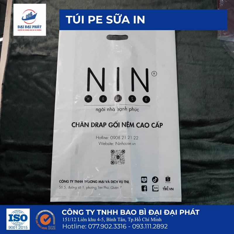 Túi PE sữa Túi PE trắng sữa PE hột xoài