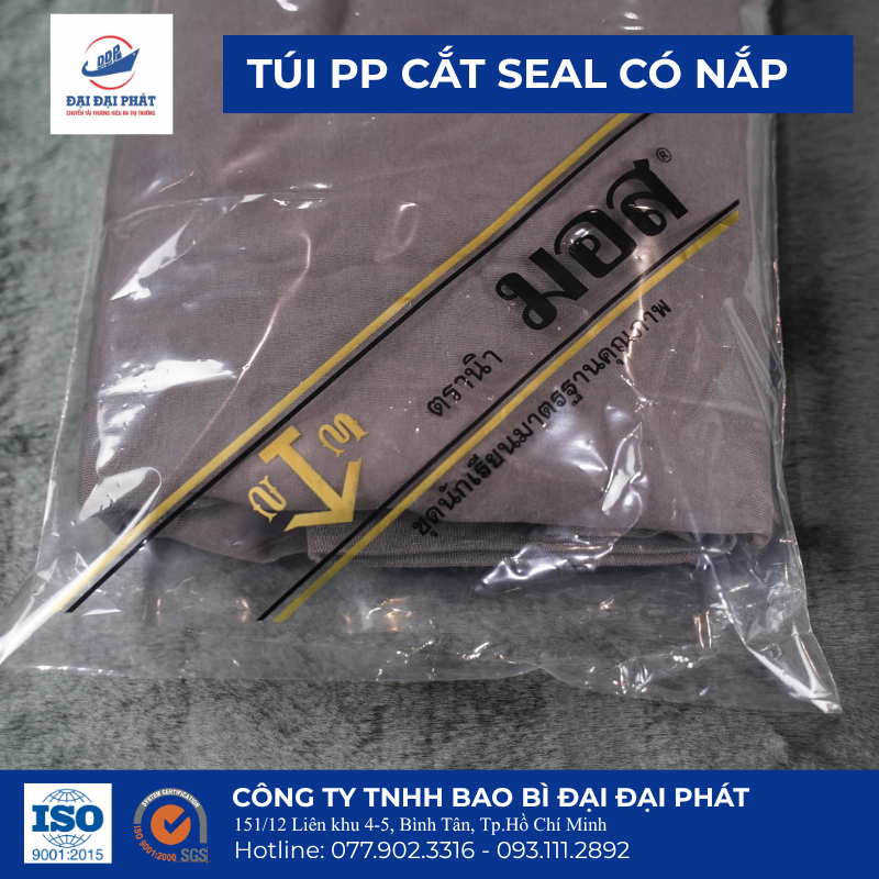 Túi PP Túi cắt seal Túi PP có dán nắp