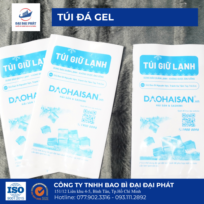 Túi PE sữa Túi đựng đá gel Túi đựng đá
