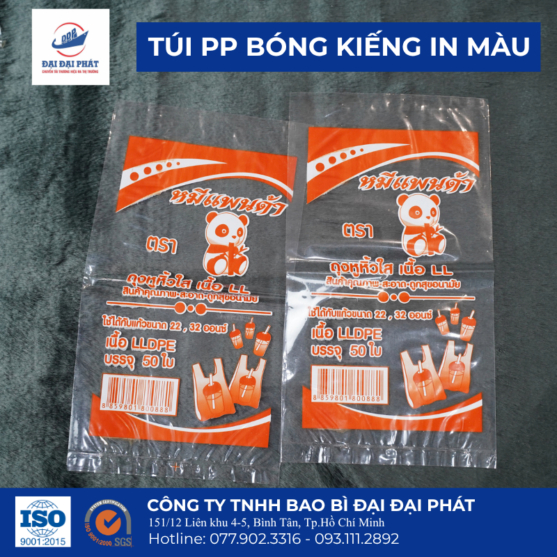 Túi PP bóng kiếng Túi PP Túi PP in màu