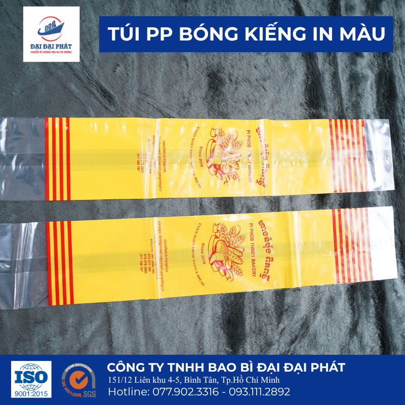 Túi PP bóng kiếng Túi PP kiếng in màu